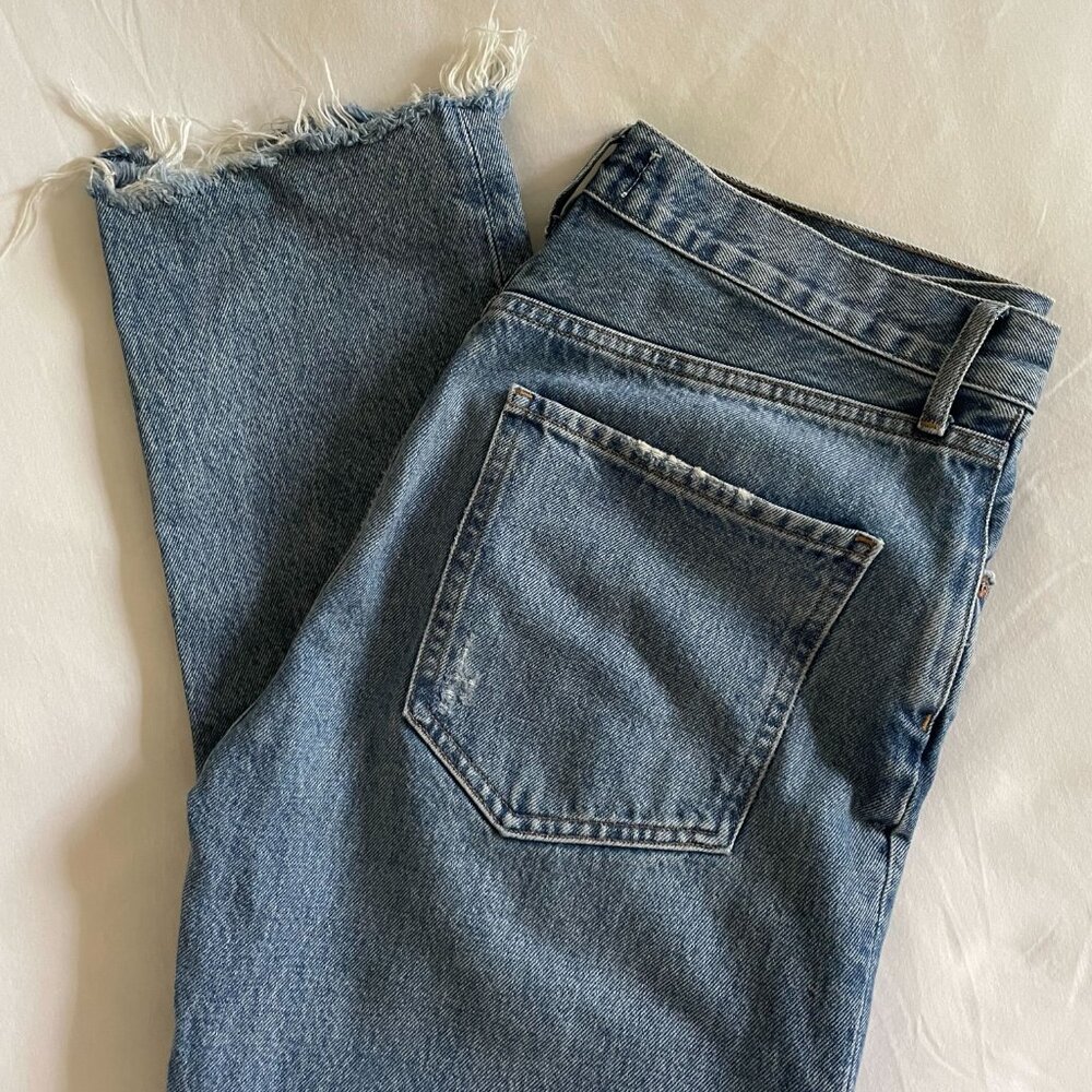 AGOLDE Riley High Rise Straight Jeans